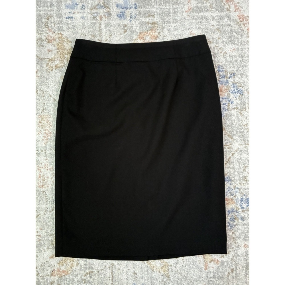 Calvin Klein Women's Black Classic Pencil Skirt Lined Office Wear Size 2